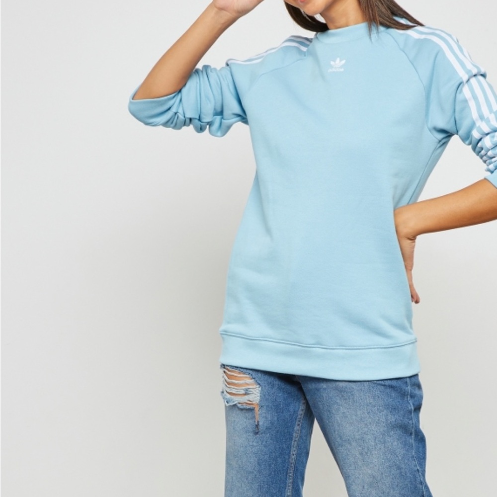 Adidas Pastel Blue Crewneck